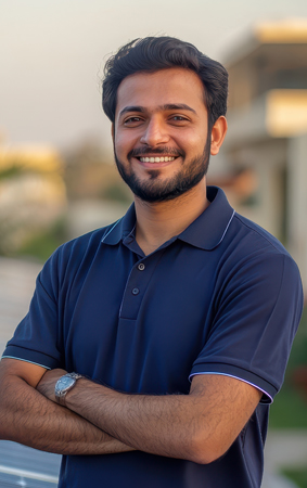 Happy customer after solar installation in Hyderabad by Gen Solar