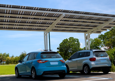 Solar carport installation in Hyderabad offering rooftop solar panels and solar power solutions for homes and businesses.
