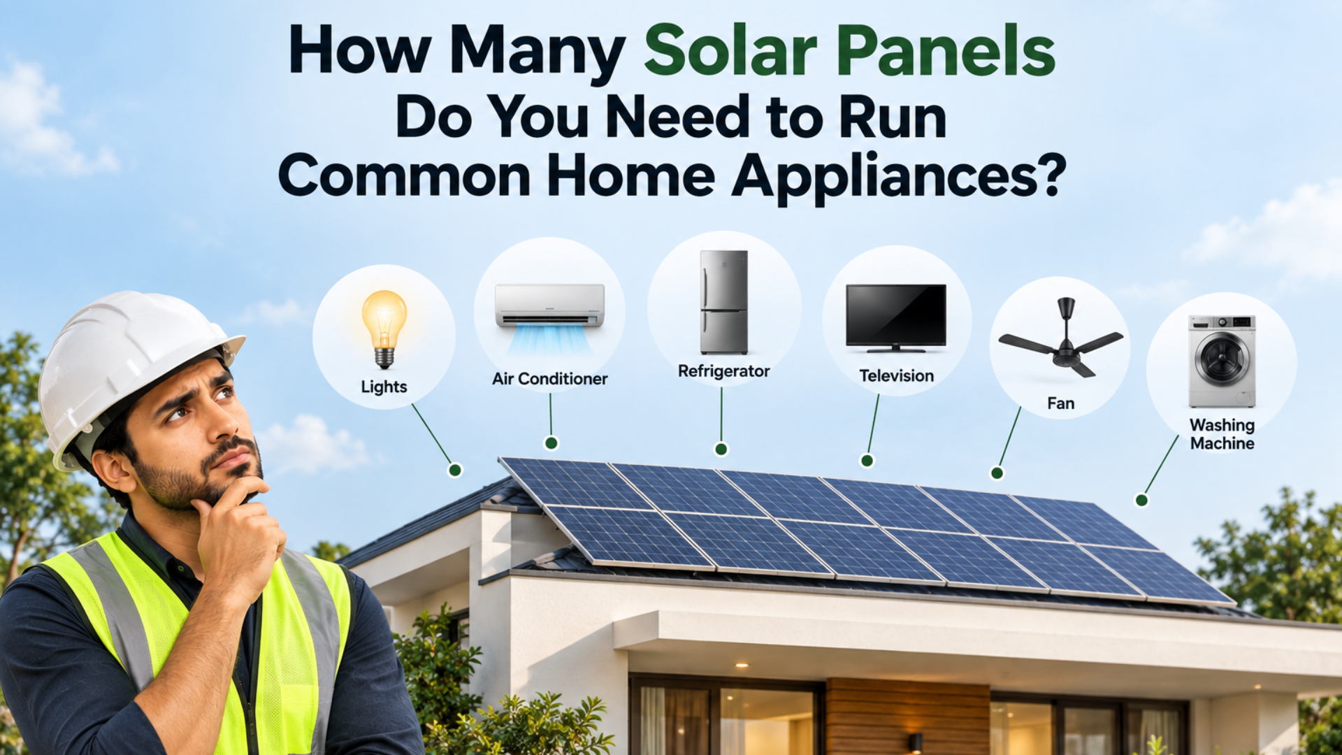 How Many Solar Panels Do You Need to Run Common Home Appliances?